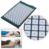 Flat Acupuncture Massage Mat + Pillow for Back Pain Stress Yoga Relief