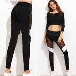 Wolph's Active Spliced Mesh design Yoga Pants